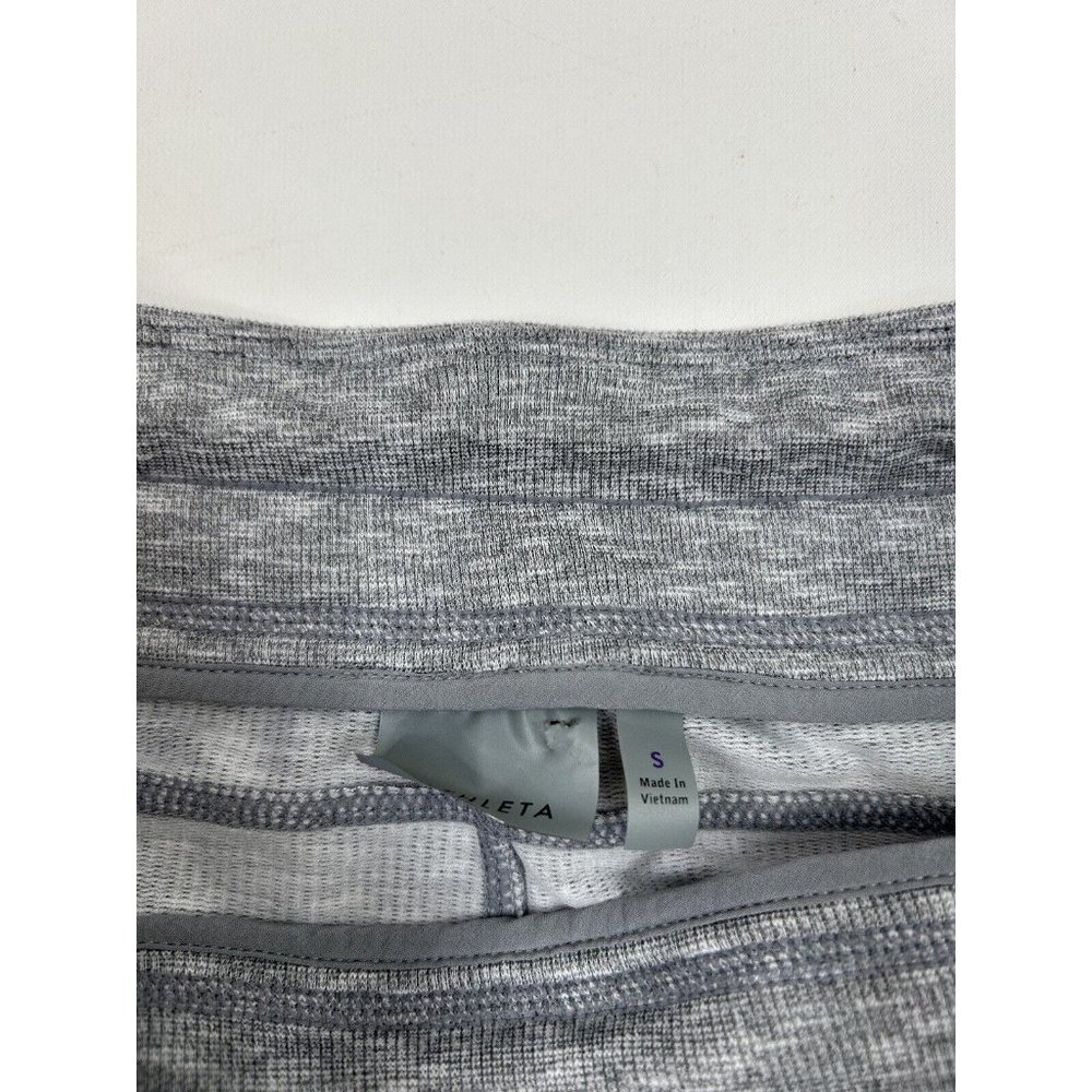 Athleta Techie Terry Drawstring Pull On Skirt Gray - image 3